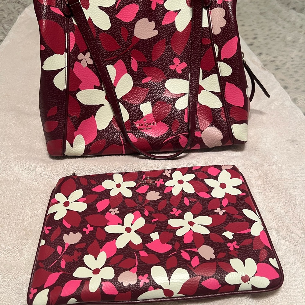 Kate Spade Jackson Forest floral shoulder bag